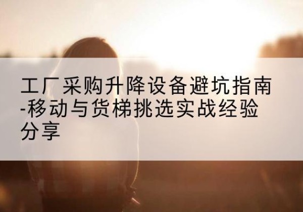 济源移动式升降机怎么选-工厂采购升降设备避坑指南-移动与货梯挑选实战经验分享